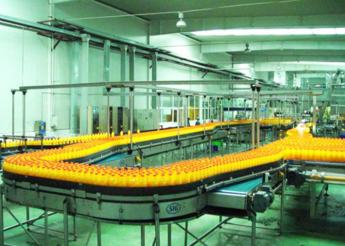 Automatisierte Fruchtsaft-Getränkefertigungsstraße-Verpackenförderer-Systeme