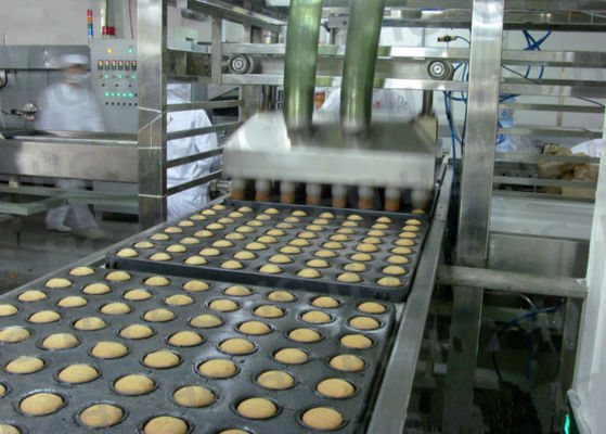 China Verpackungs-Lebensmittelproduktions-Fließband Kuchen-Lebensmittelindustrie-Ausrüstung/Maschinen energiesparend fournisseur