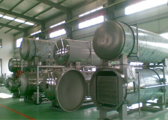 China Retorten-Sterilisator-Maschinen-Autoklav-Wasser-Zirkulations-Rohrleitungs-Nahrungsmittelindustrielles angewandtes fournisseur