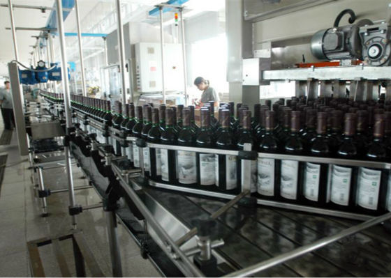 China Trauben-/Rotwein-Fertigungsstraße-automatische Verpackung, die hohe Leistungsfähigkeit übermittelt fournisseur