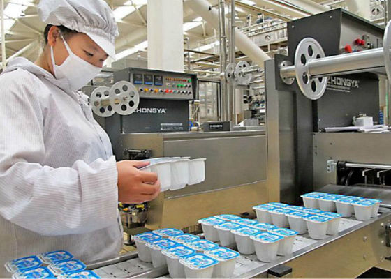 China Plastikschalen-Milchgewinnungs-Fließband, Jogurt-Fertigungsstraße-Ausrüstungs-Milchsäure-Bakterien fournisseur
